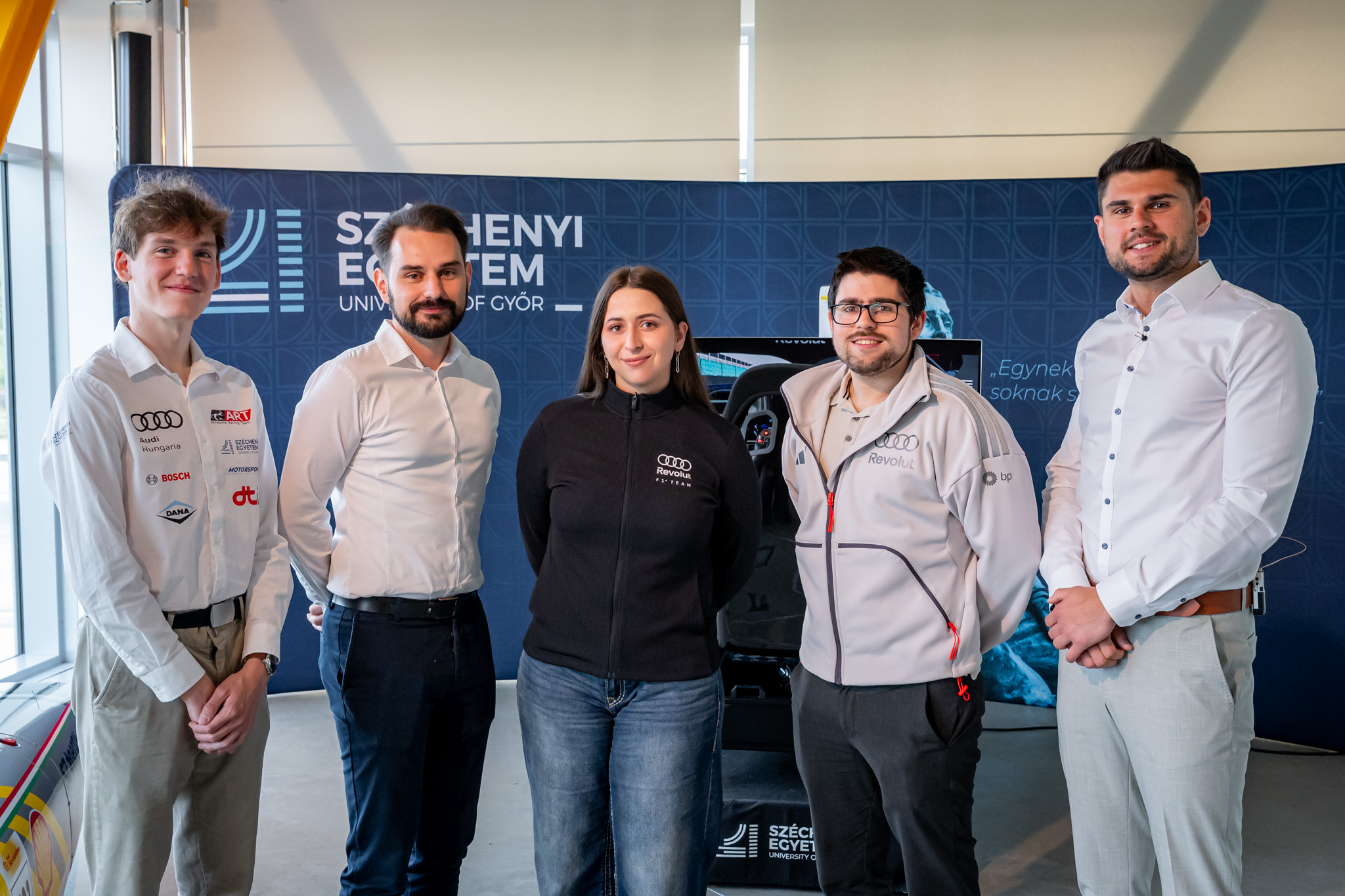 Gergely Vojnits, Máté Matuska, Anna Szakonyi, Dávid Szegletes and Dani Nagy (Photo: András Adorján)